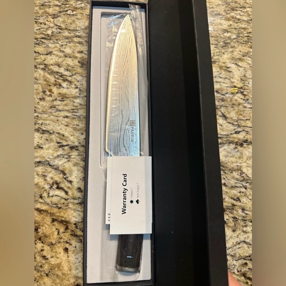 PAUDIN Chef Knife, 8 Inch High Carbon Stainless Steel Sharp Kitchen Knife